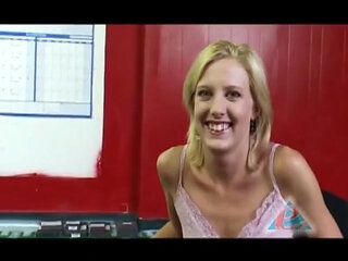 Blonde Babe Sucks Huge Cock to Explosive Finish