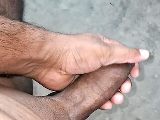The Young Boy Is Fucking the Delicious Cock with His Hands.