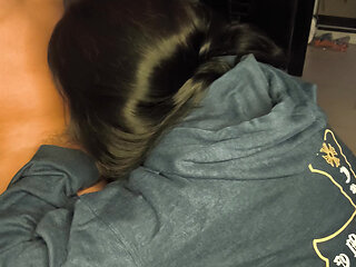 My mother-in-law loves to suck my cock all day, she comes to visit me secretly from her husband