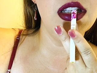 Red Lips, Natural Tits Cigarette