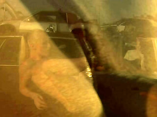 fucking blonde milf in a car
