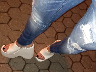 platform wedges - public crossdressing