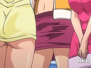 Animated babes get hyper with dirty desires