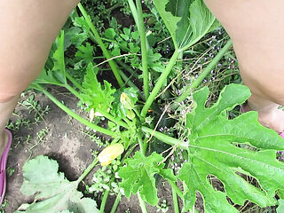 SexyAnka Pissing in Nature - Muscular Ukrainian MILF in Tan Pantyhose