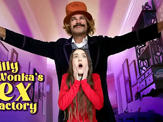 Petite Teen Gets Golden Ticket to a Hard Pounding in Wonka&rsquo_s Sex Den