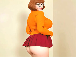 Scooby-Doo: Velma Dinkley - BBW'_s Giant Tits Full of Milk (AI-Generated)