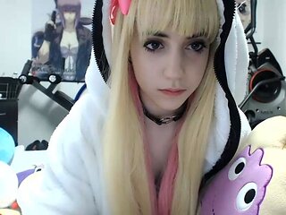 Curly Blonde Teen Records Solo Dildo Masturbation More at