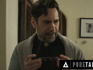 PURE TABOO Conservative Lexi Lore Confesses Lustful Thoughts To Priests Who Offer To Purge Her Sin