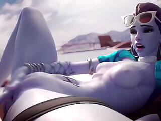 Widowmaker Fingering Her Wet Pussy