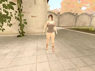 Lara sucks two brothers'_ big dicks l 3d animation