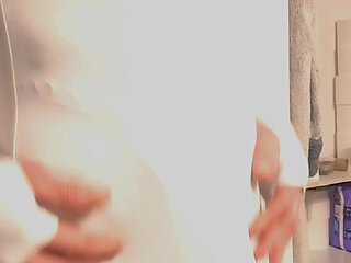 Cdmichelle Wearing Black Bodysuit Putting on White Dress