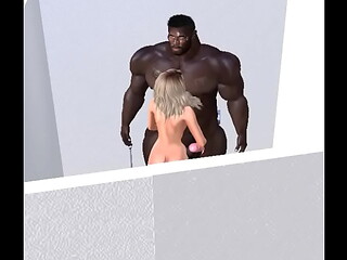 cheerleader sucks off amazing hunk clinton mcdonald in bathroom
