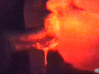 Juicy Lips-brings Him to the Red Room to Sloppily Deepthroat His Dick