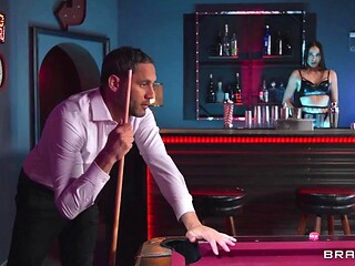 Damon Dice Pounds Desiree Dulces Big Tits in Billiards