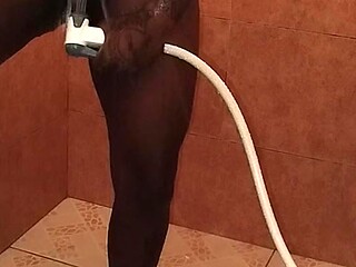Amateur GF with a hairy chest and big ass gets it on in French