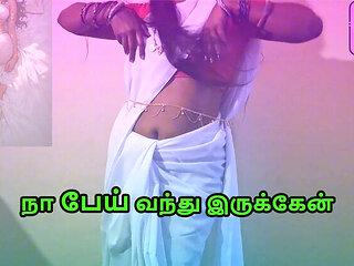 Desi Tamil Ghost Seduces Indian Men - Hot Blowjob and Pussy Eating with Delightrose