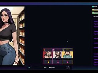 Animated hentai babe gets big-boobed and rides a giant dildo in the supermarket