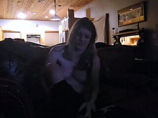 Blonde amateur milf does anal on pov camera 11