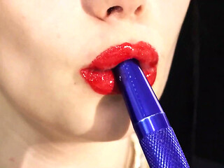 Smoking compilation & lipstick & lip fetish!