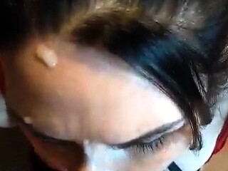 Sexy Brunette POV Blowjob Pornstars Swallow Cum