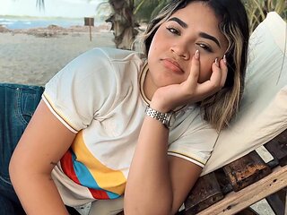 She showed me my way to the beach and gave me a horny fuck as well