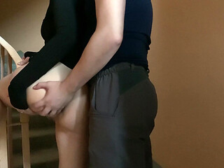 I met a neighbor on a public balcony and let him fuck me