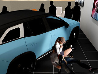A Couple Is Secretly Fucking at the Car Show