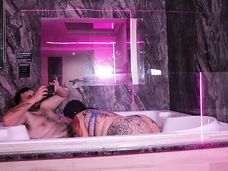 Little Argentinian cutie gets her ass fucked in the Jacuzzi