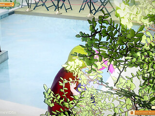 Sweet girl gets fucked at the pool