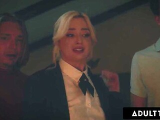 Stepbrother prank leads to naughty 3-way with virgin Lexi Lore and a spirit boar