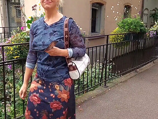 Amateur Blonde Mature Wife Enjoys Sex After Walk