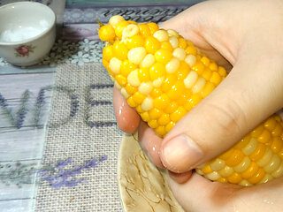 Corn Play Turns Into Cock Play