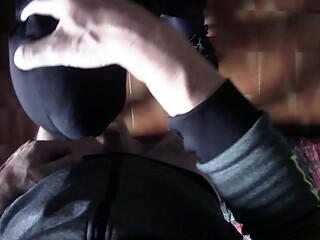 Preview - Milf tied to a chair, mouth fucked with ring gag and throatpie POV