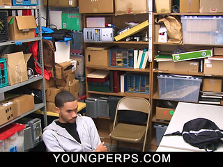 Black male stealer caught shoplifting and fucked by lp officer