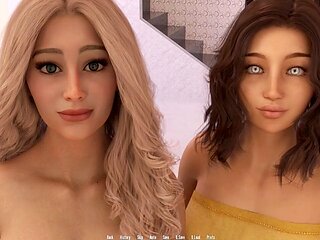 Uncensored hentai, cartoon sex, three-way