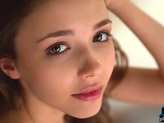 Ukrainian teen beauty shows off her luscious body