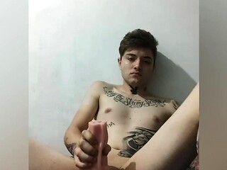 Solitary self pleasure at home
