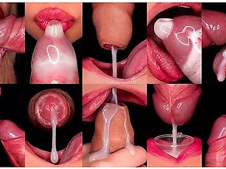 Close Up: Best Mouth For Your Cumshots! Hottest Cum Mouth Compilation! Milking - Foreskin - Condom!