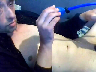 Vaping & Using Phallus (penis) Pump and Sexsleeve to Stroke Myself
