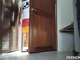 Nude Delivery - Happy Food Deliveryman