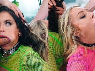 Beautiful double blowjob session with Jesse Pony and Sadie Summers