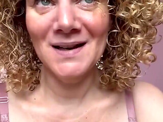 Merce Masturbates with Something Inside Her... Close-up of Her Pussy, Listen to Her Moans