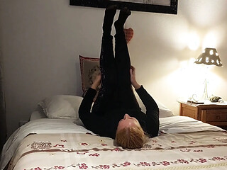 German milf Selena gets creampied in tights
