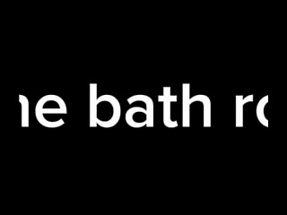in bathroom