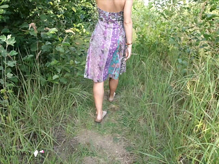 Teen masturbation in nature
