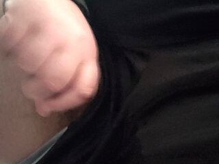 Superchub sits and strokes (Closeup Cumshot)