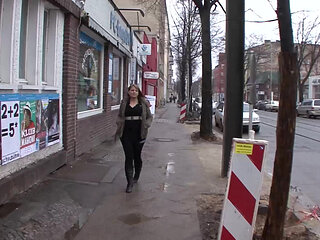 Dirty German bitch gets a facial after hot fuck