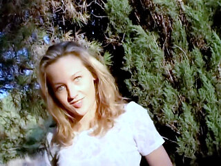 Lady-margaux Great Blonde Lady Margaux Removing Clothes in the Woods