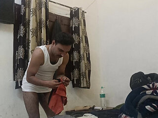 Indian desi police officer get sucked and fucked by neighbour and army officer