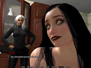 Now There's Only Samantha - Gothic Sissy Crossdresser Sam Getting First Time Anal With Dildo